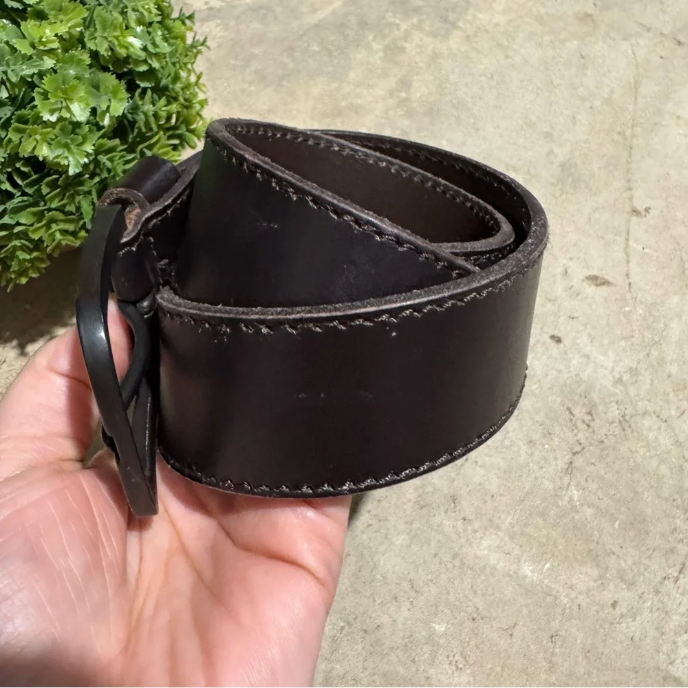 Timberland Brown Leather Classic Belt Mens Size S Outdoor Work Fall Western‎